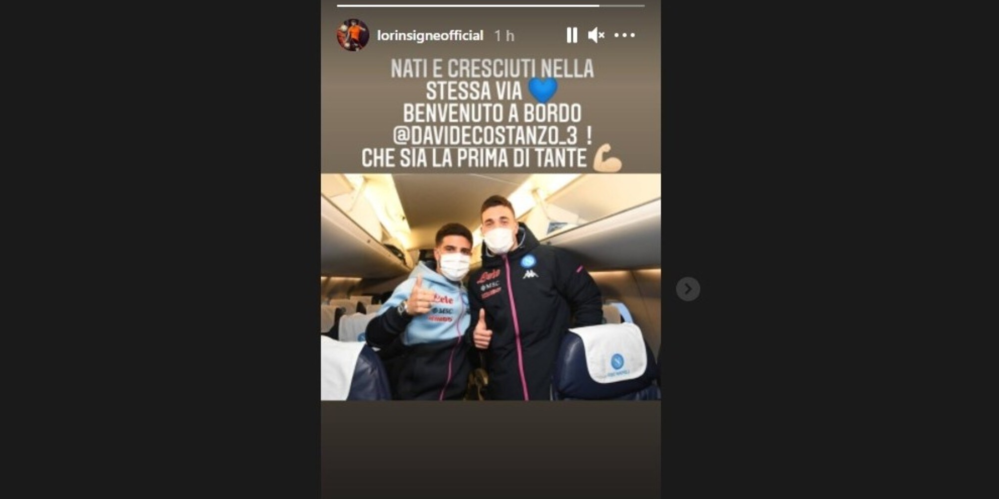 Napoli, Insigne accoglie Costanzo: "Che sia la prima di tante convocazioni"