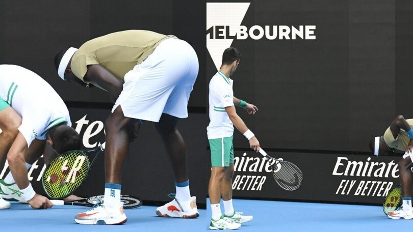 Djokovic e Tiafoe, cosa cercano? Siparietto tutto da ridere