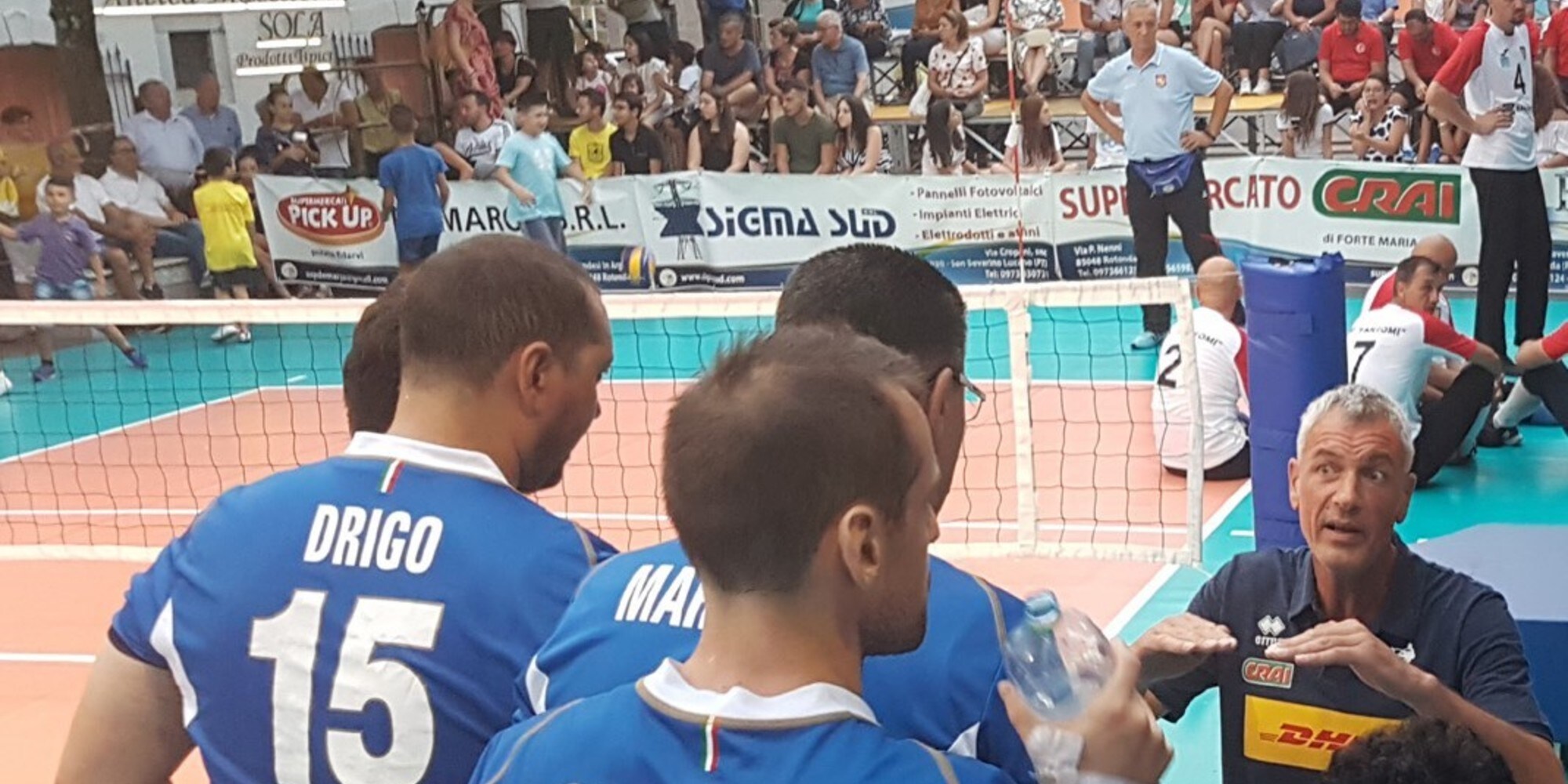 La nazionale di sitting in stage a Roma