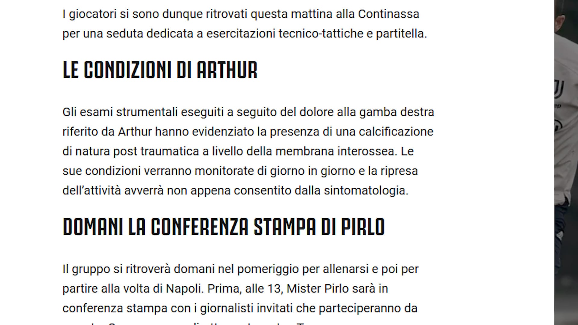 Napoli-Juventus, Arthur ko: salta la sfida contro i partenopei