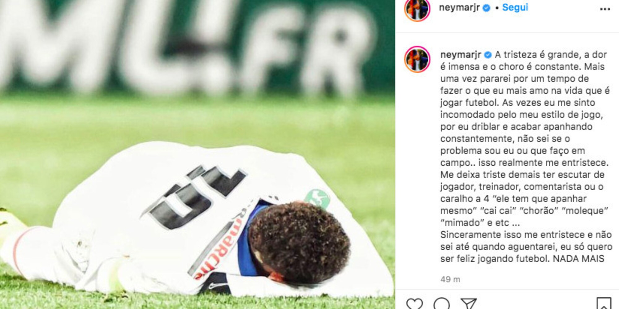 Neymar, furia social per l'infortunio: "Non ce la faccio più"