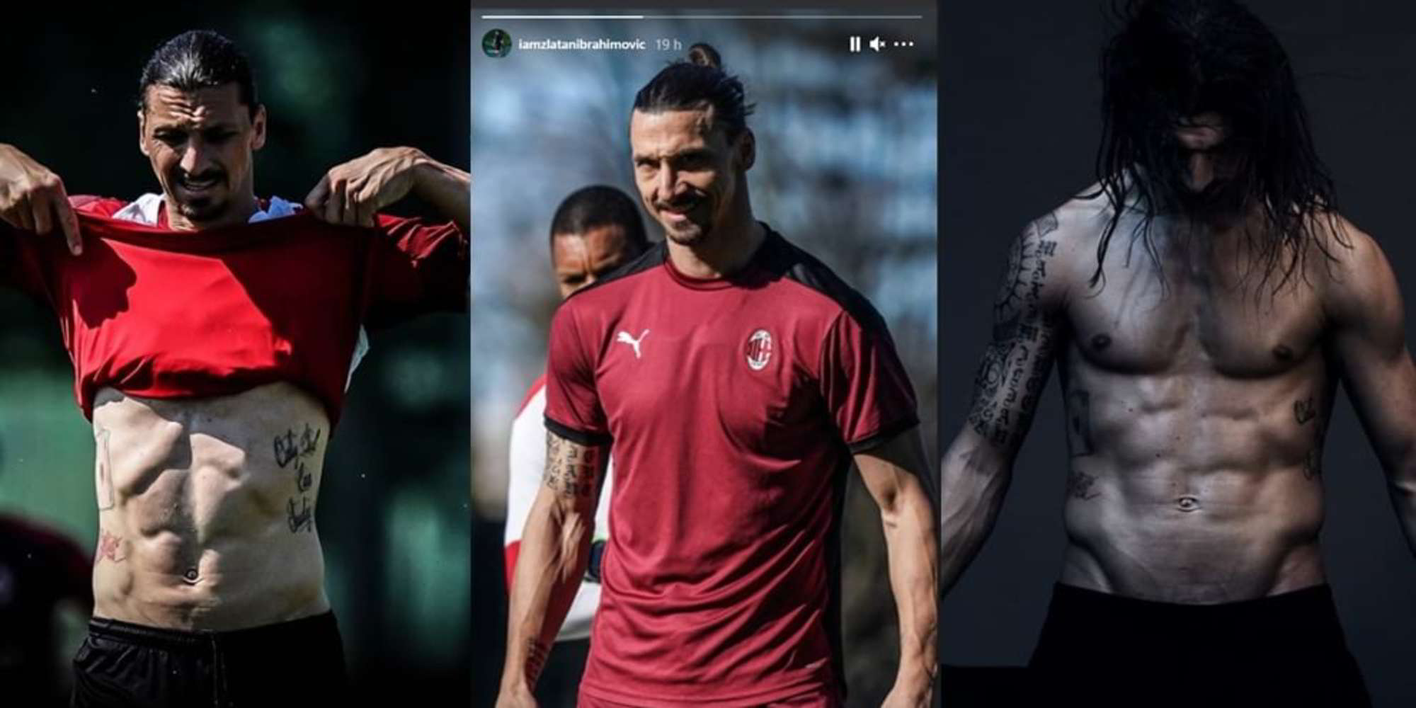 Ibra mostra i muscoli sui social: "Timeless"