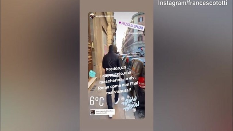 Totti in incognito, passeggiata nel centro di Roma