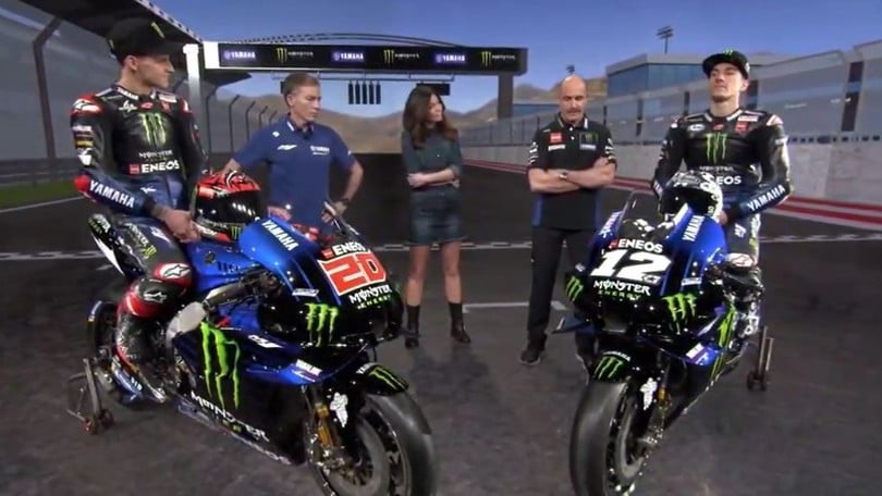 Presentazione Yamaha MotoGP: svelate le M1 2021 di Quartararo e Vinales