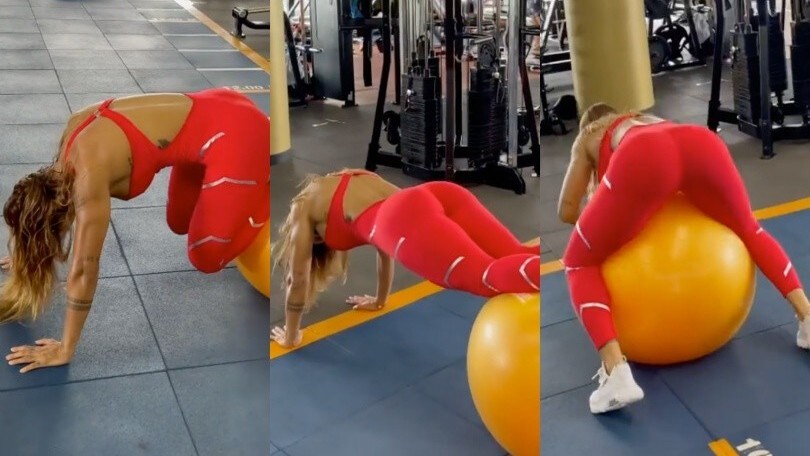 Lady Vidal, l'allenamento è super sexy!