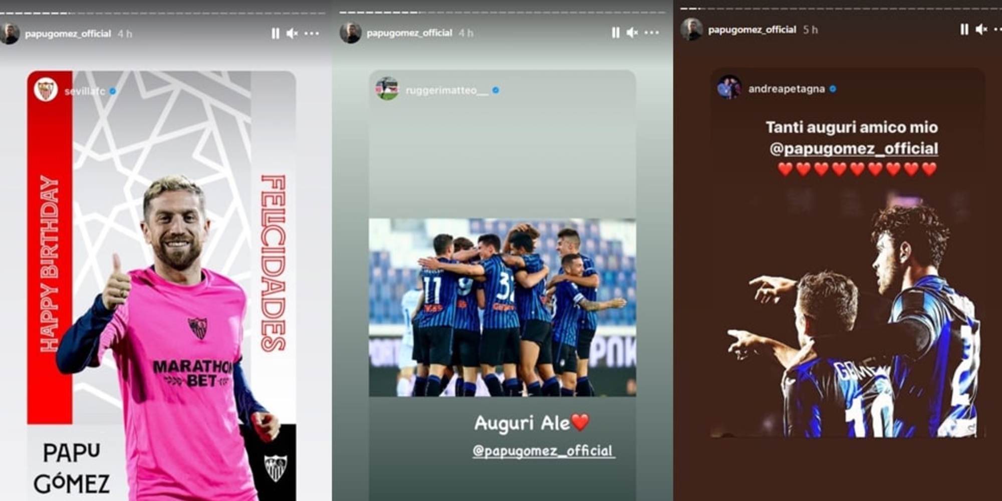 Papu Gomez, compie gli anni. Gli auguri sui social