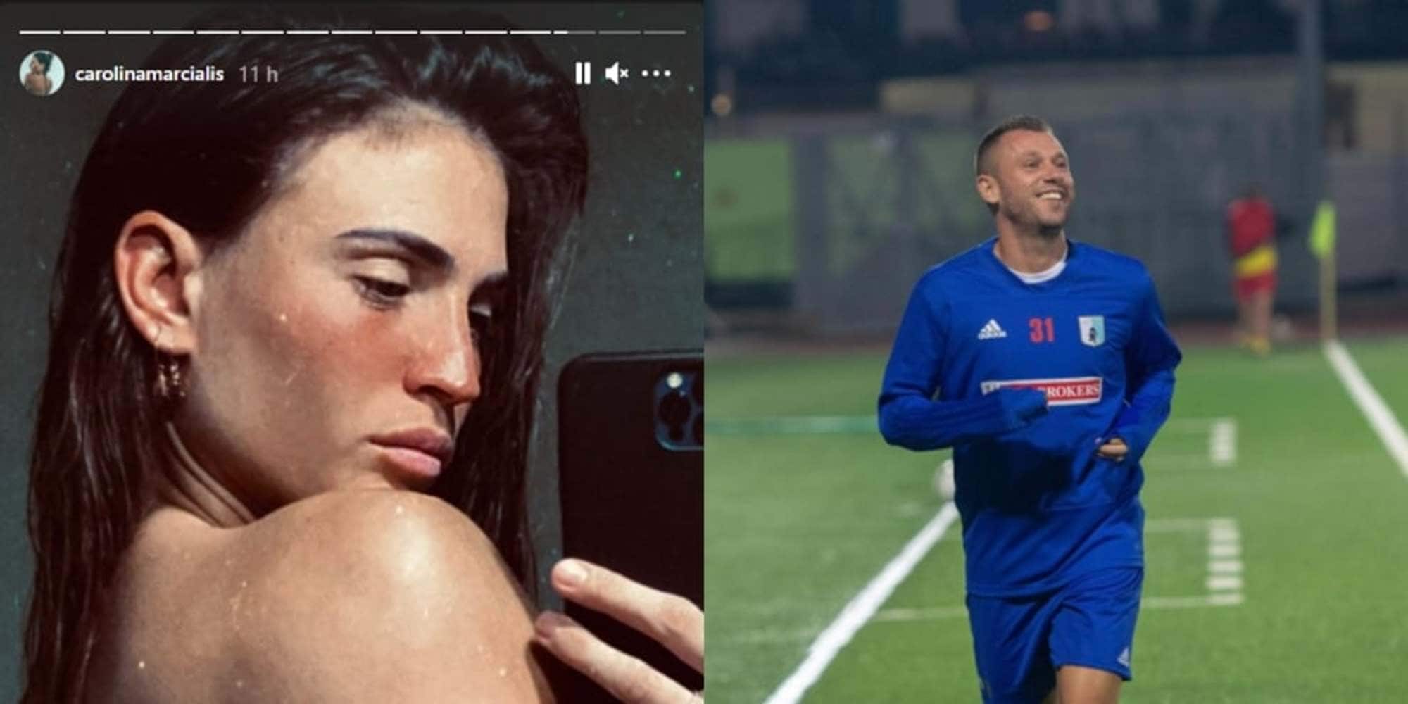 Carolina Marcialis, selfie senza veli virale. E Cassano?