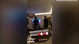 Filip Stankovic, che esultanza per il pari del padre!