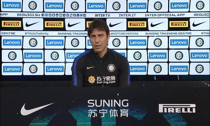 Conte: "Per il derby c'è un ottimo arbitro"