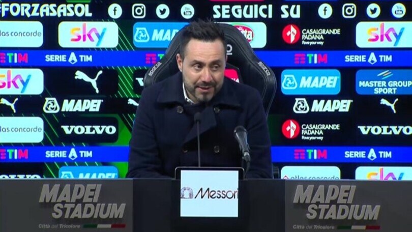 De Zerbi ammette: "L'espulsione ha falsato la partita"