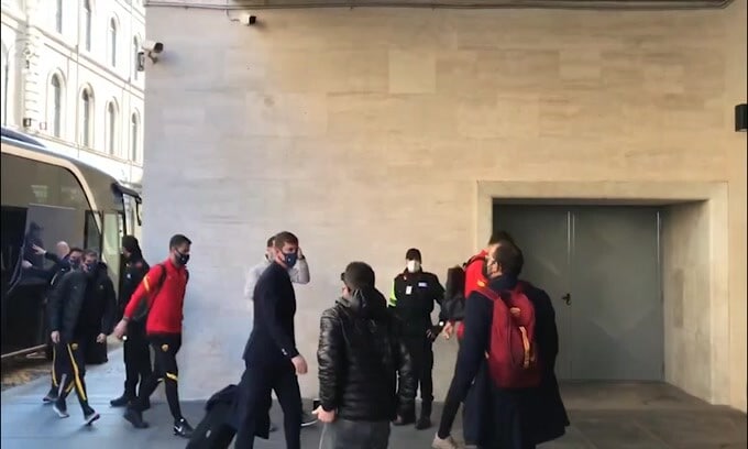 La Roma parte in treno per Benevento