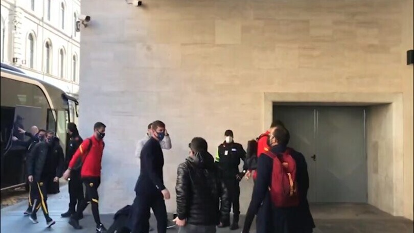 La Roma parte in treno per Benevento