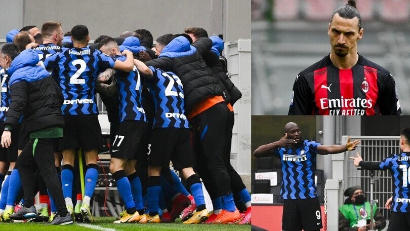 Milan-Inter, festa Conte: Lautaro e Lukaku annullano Ibrahimovic