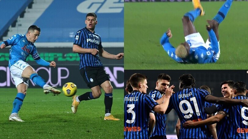 Napoli, non basta la perla di Zielinski. Show dell'ex Zapata, paura per Osimhen