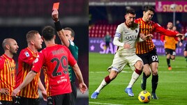 Il Benevento resiste in dieci, la Roma non sfonda: finisce 0-0