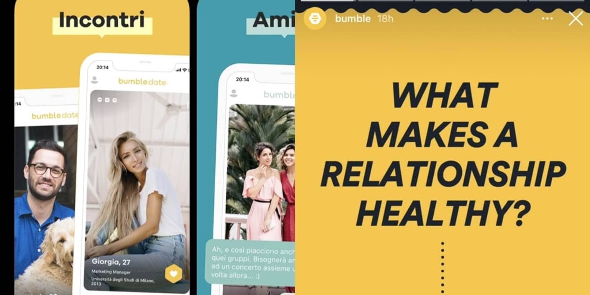 Bumble, azioni boom per l'app di dating nuovo Tinder