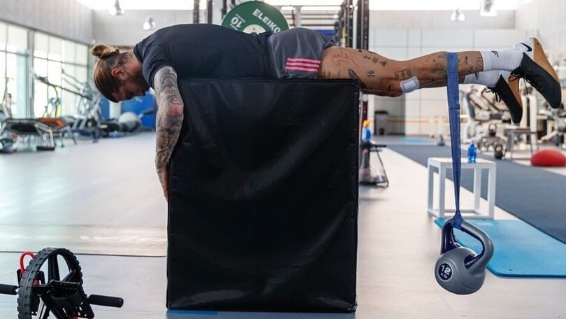 Sergio Ramos, allenamento estremo