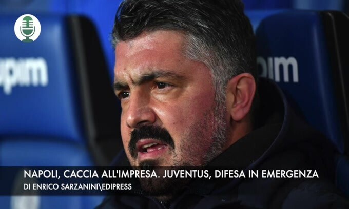 Napoli, caccia all'impresa. Juve, difesa in emergenza