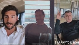 Totti scherza con Vieri, Ventola e Moser