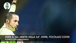 Serie A, gli arbitri della 24ª. inter, tre dirigenti positivi