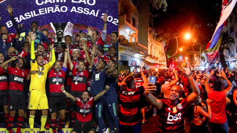 Flamengo campione, grande festa in campo e in città