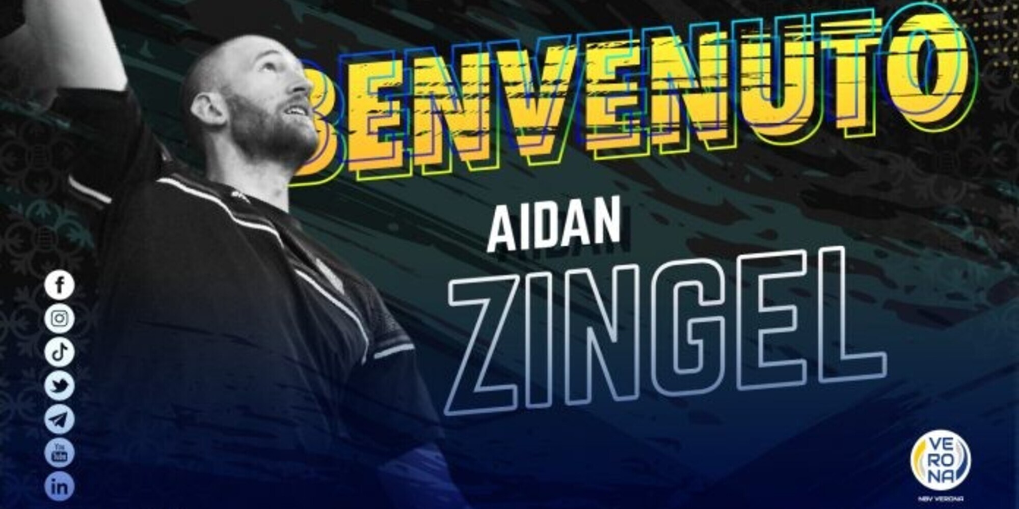 Verona ha tesserato Aidan Zingel