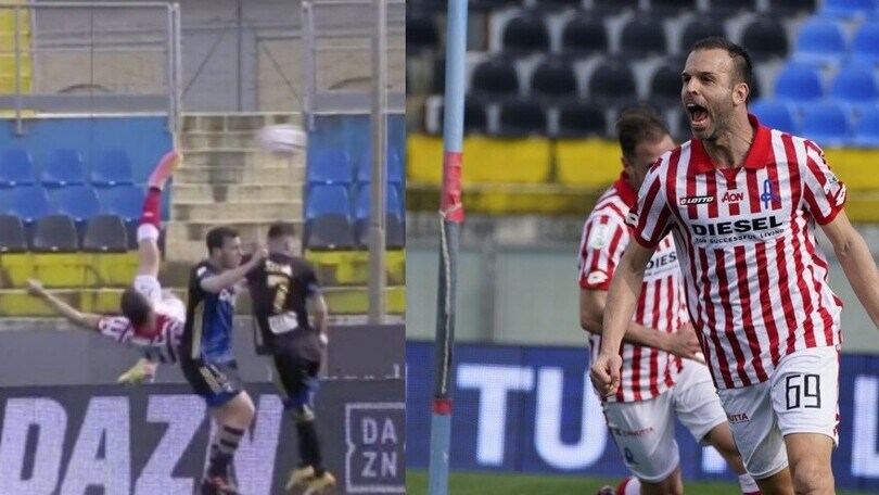 Meggiorini, super gol in rovesciata stile Djorkaeff