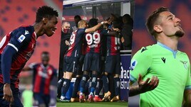 La Lazio crolla a Bologna: 2-0 con Mbaye e Sansone