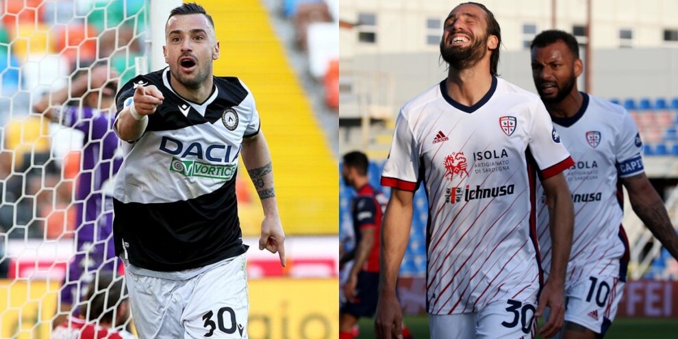 Colpo Udinese, Fiorentina ko. Semplici rilancia il Cagliari
