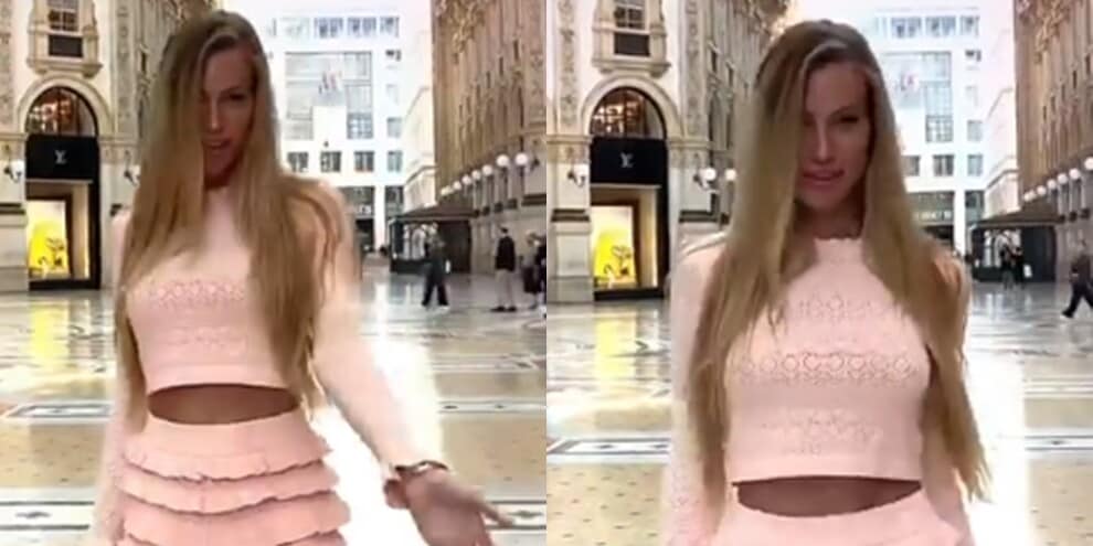 Taylor Mega, sfilata da urlo a Milano tra i passanti!