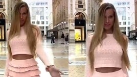 Taylor Mega, sfilata da urlo a Milano tra i passanti!