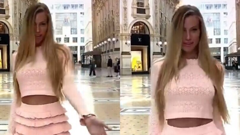 Taylor Mega, sfilata da urlo a Milano tra i passanti!