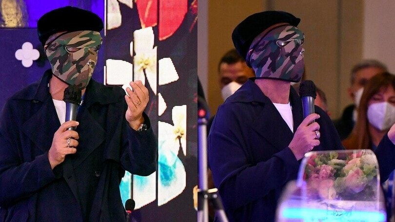 Sanremo, Fiorello spiazza tutti: la mascherina è integrale