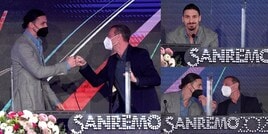 Ibrahimovic, la prima conferenza di Sanremo è già uno show