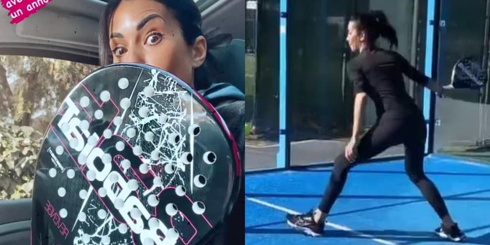 Federica Nargi, il primo allenamento di padel è scatenato!
