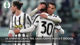 La Juventus cala il tris. Lazio-Torino non si è giocata