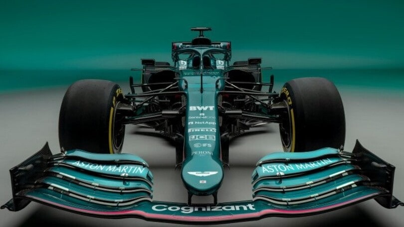 F1: Aston Martin AMR21, Vettel e Stroll presentano la nuova monoposto
