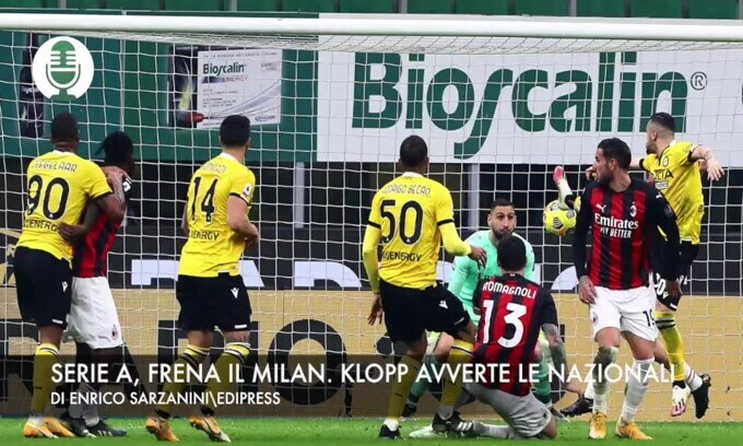 Serie A, il Milan frena. Klopp avverte le Nazionali