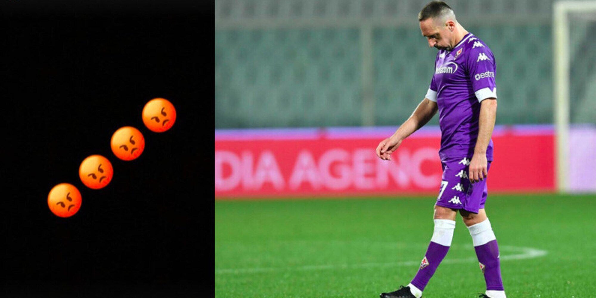 Fiorentina, rabbia Ribery per cambio e ko con la Roma