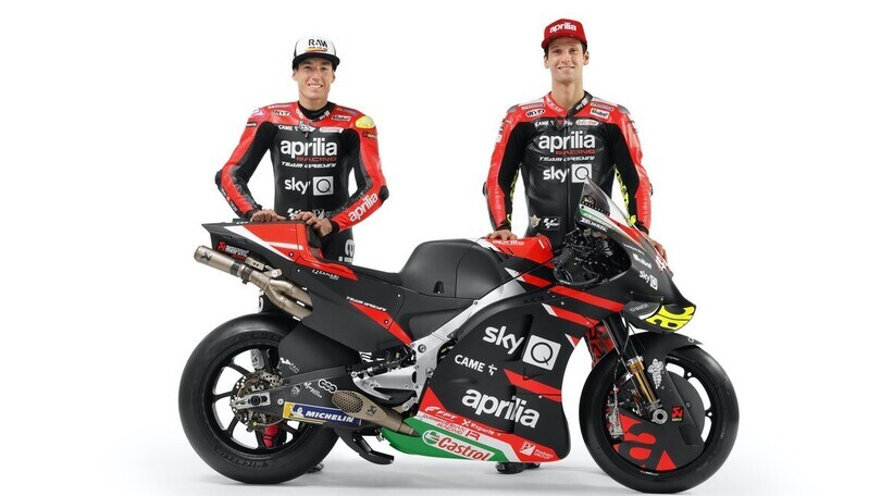MotoGP: ecco l'Aprilia RS-GP21 di Aleix Espargaro e Lorenzo Savadori