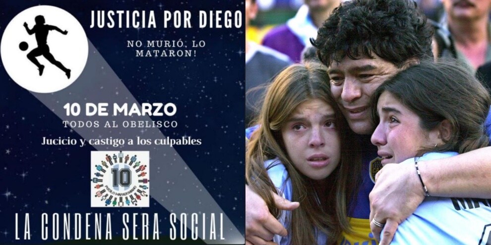 Maradona, Giannina in marcia per Diego: "Lo hanno ucciso"