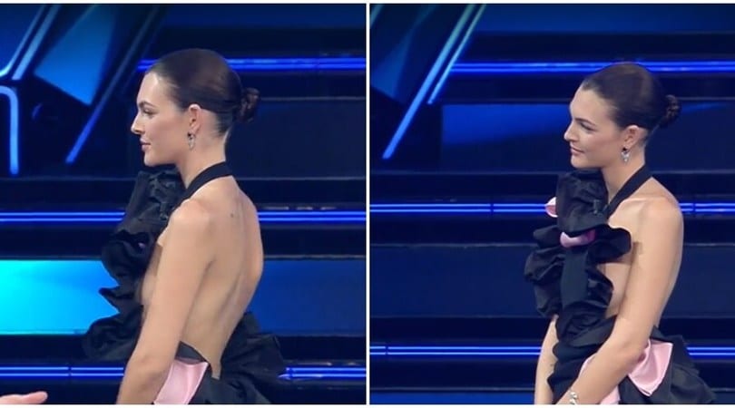 Vittoria Ceretti, il vestito la tradisce. Anche la modella come Elodie...