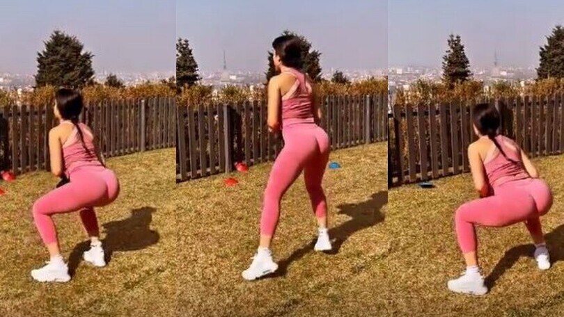 Georgina, l'allenamento è panoramico!