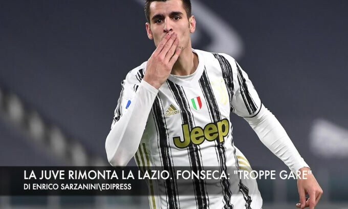 La Juve rimonta la Lazio. Fonseca: "Troppe gare"