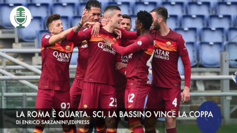 La Roma è quarta. Sci, la Bassino vince la Coppa del mondo