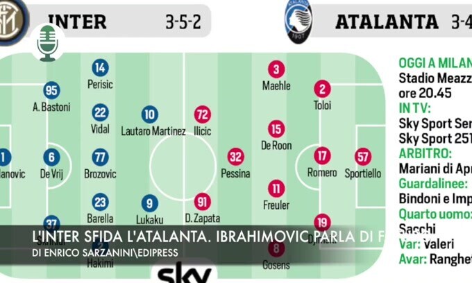 L'Inter sfida l'Atalanta. Ibrahimovic: "Se Maldini vuole resto"