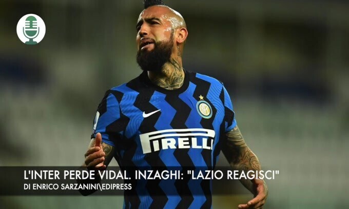 L'Inter perde Vidal. Inzaghi: "Lazio reagisci"