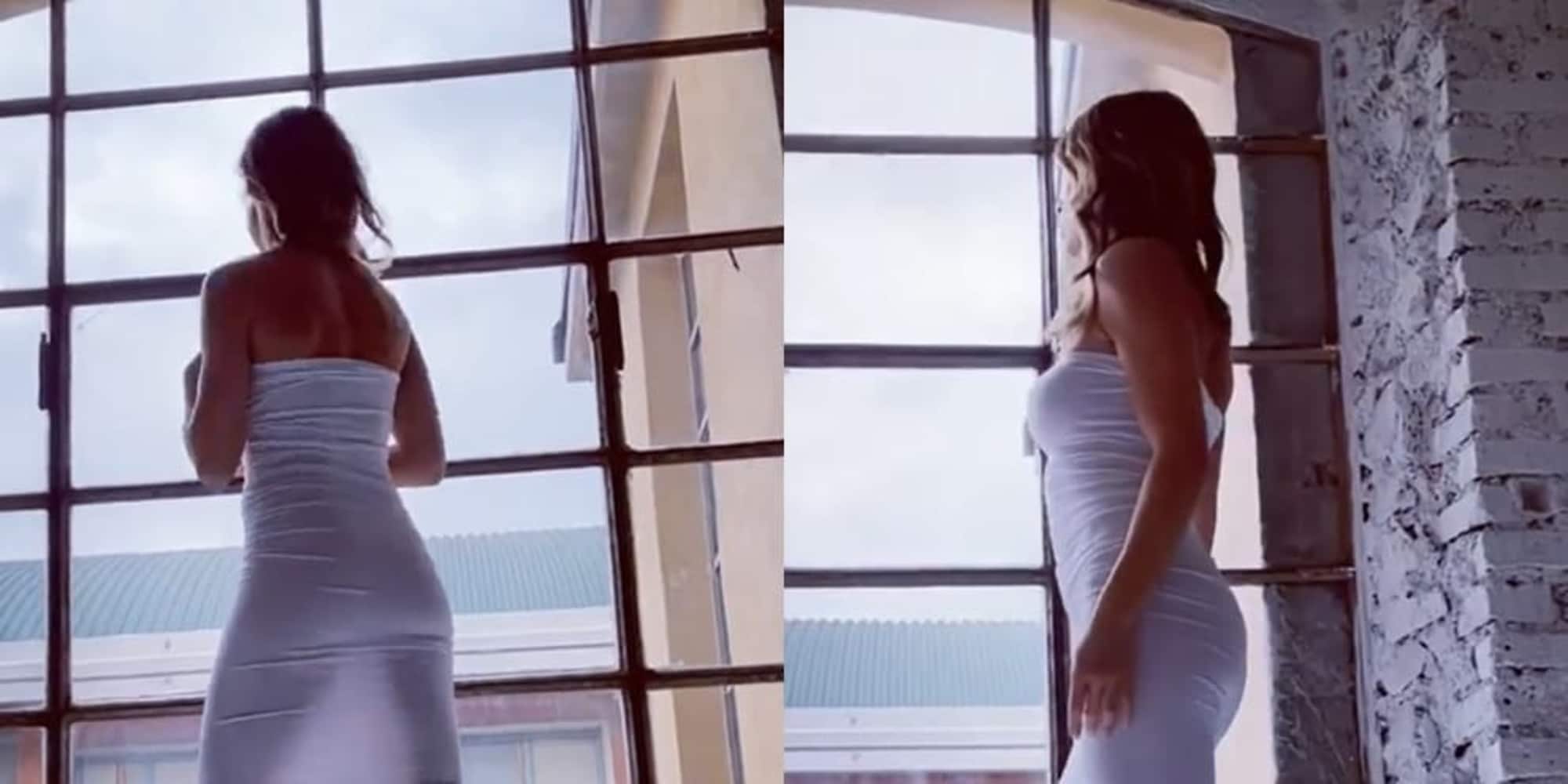 Elisabetta Canalis, il vestito è trasparente. Boom di visualizzazioni