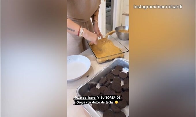 In casa Icardi si prepara...una torta!