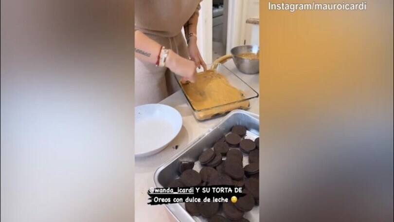 In casa Icardi si prepara...una torta!